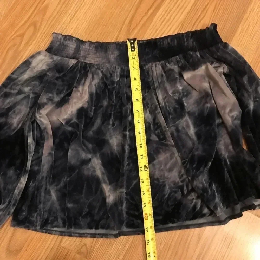 American Eagle Off Shoulder Top Tie Dye Velour - Picture 6 of 11